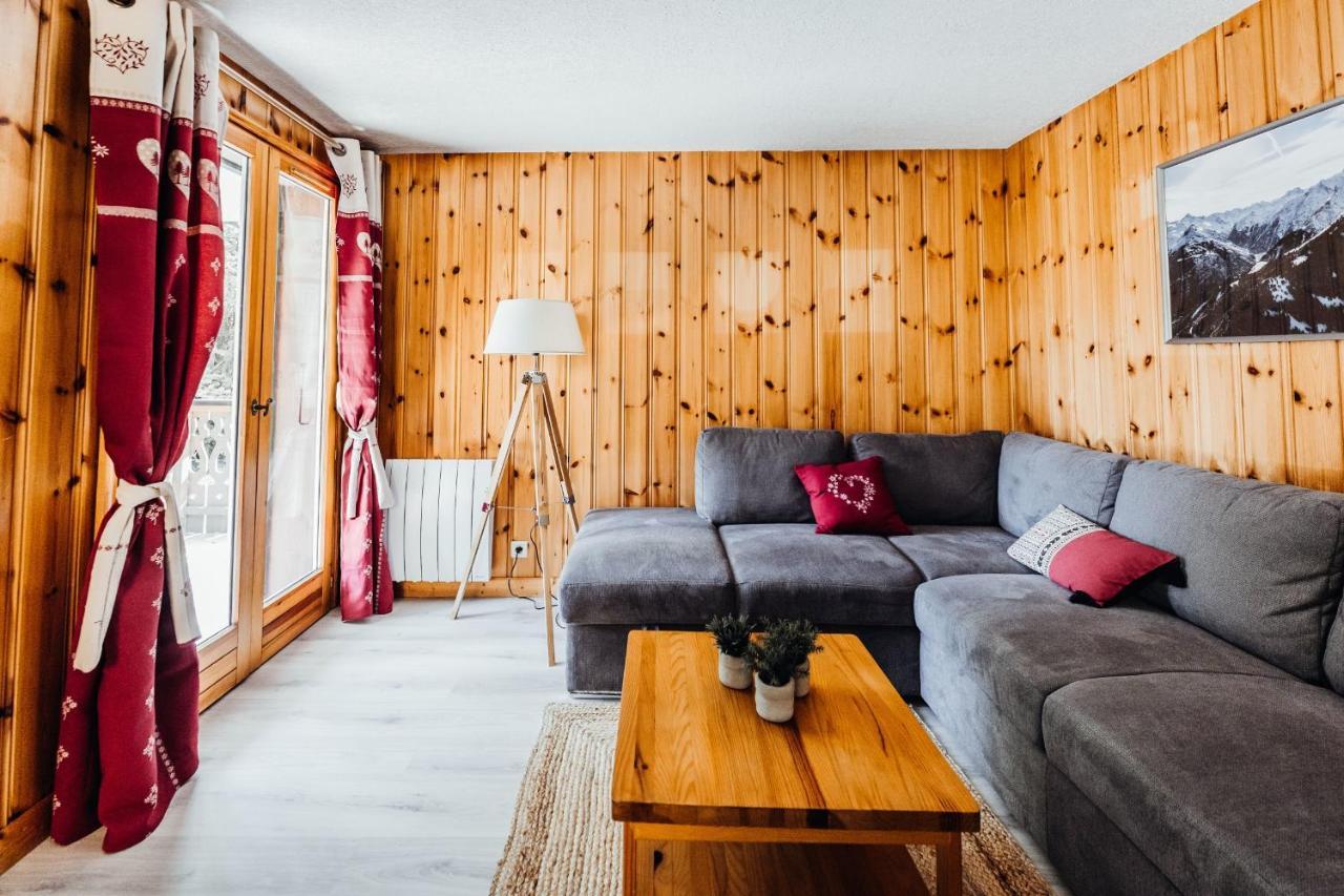 Encantador apartamento con balcones a 5min del telecabina Bettex Villa Saint-Gervais-les-Bains Exterior foto
